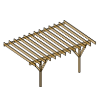 Carport aus Holz (207b)